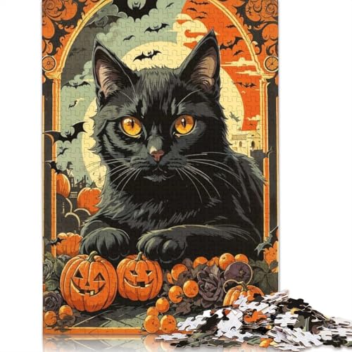 Bewitched by Midnight Puzzle, Denksportaufgabe, rechteckiges Papierpuzzle für Erwachsene und Teenager, 1000 Teile (75 x 50 cm) von QBIREX