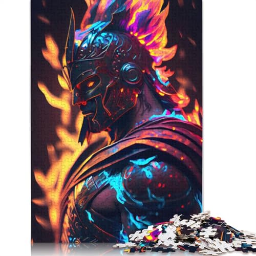 Blazing Ares Puzzle zum Stressabbau, 100% recycelter Karton, Puzzle für Erwachsene und Kinder, einzigartiges Geschenk, 1000 Teile (26 x 38 cm) von QBIREX