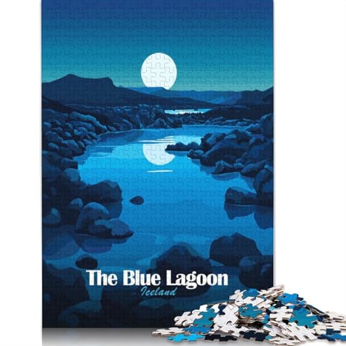 Blue Lagoon Island Puzzle, Lernspiele, Familienaktivitäten, Premium-Karton-Puzzle für Frauen und Männer, 1000 Teile (75 x 50 cm) von QBIREX