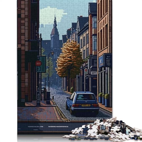 Bochum City Pixel Art Puzzle 1000 Teile Schwer Puzzle Spielzeug Pädagogisches Spiel Impossible Herausforderung Spielzeug Für Erwachsene Und Kinder Ab 12 Jahren 300pcs (40x28cm) von QBIREX