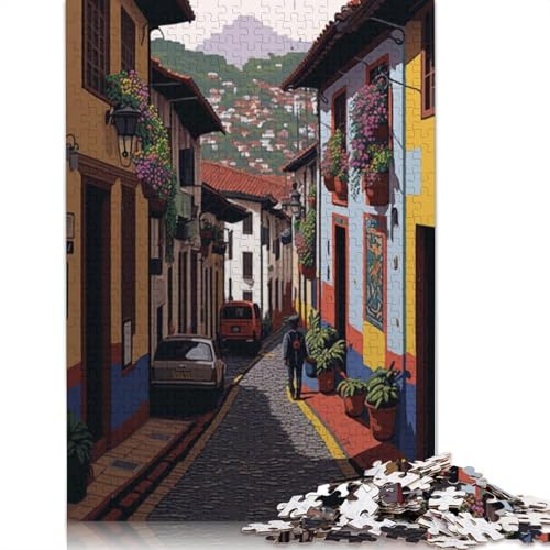 Bogota Puzzles 1000 Teile Schwer Puzzle Spielzeug Lernspiel Impossible Herausforderungsspielzeug Für Erwachsene Kinder 300pcs (40x28cm) von QBIREX