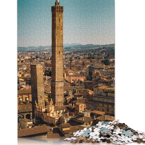 Bologna Puzzle Fun Premium-Puzzle aus Karton für Erwachsene, 1000 Teile (75 x 50 cm) von QBIREX