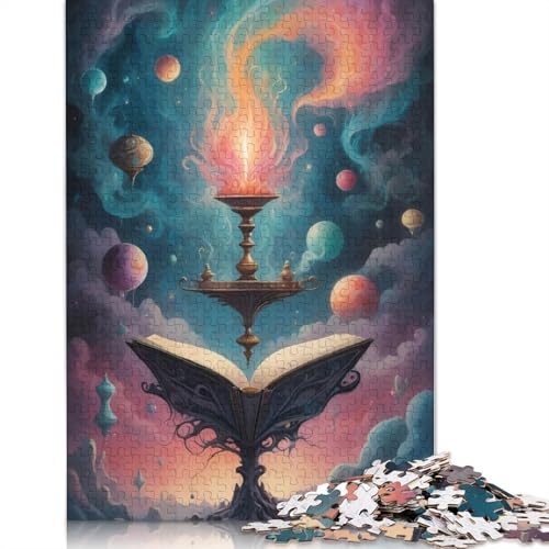 Book Magic Watercolor 1500-teiliges Puzzle, Lernspiele, Puzzles für Erwachsene für Frauen, für Kinder ab 12 Jahren, 1500 Teile (85 x 57 cm) von QBIREX