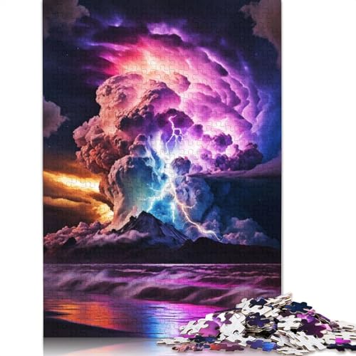 Bunte Blitze, Puzzle für Erwachsene, 1500 Teile, anspruchsvolle Familienspiele, Denksportaufgaben für Kinder ab 12 Jahren, 1500 Teile (85 x 57 cm) von QBIREX