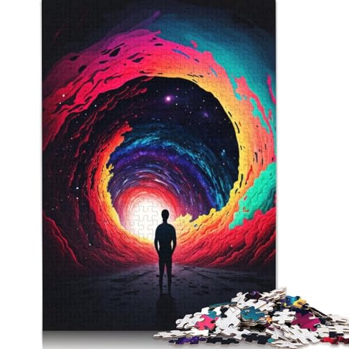 Bunte Straßenpuzzles für Erwachsene, Spielzeug, Lernspiel, schwierige Puzzles für Kinder ab 12 Jahren, 1500 Teile (85 x 57 cm) von QBIREX