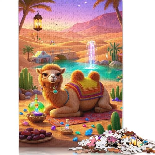 Camel Puzzles 1000-teilige Schwer Puzzle Spielzeug Lernspiel Impossible Herausforderungsspielzeug Für Erwachsene Kinder 1000pcs (38x26cm) von QBIREX