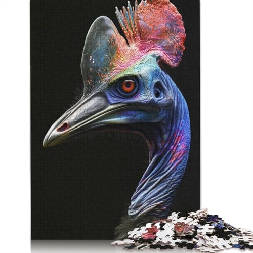 Cassowary Puzzle 1000 Teile Schwer Puzzle Spielzeug Lernspiel Impossible Herausforderungsspielzeug Für Erwachsene Und Kinder Ab 14 Jahren 1000pcs (75x50cm) von QBIREX