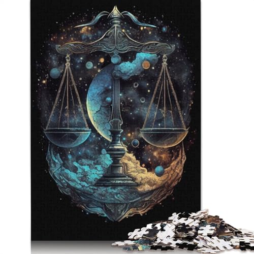 Celestial Scale of Balance Puzzle 1000-teilige Schwer Puzzle Spielzeug Lernspiel Impossible Herausforderungsspielzeug Für Erwachsene Und Kinder Ab 14 Jahren 1000pcs (38x26cm) von QBIREX