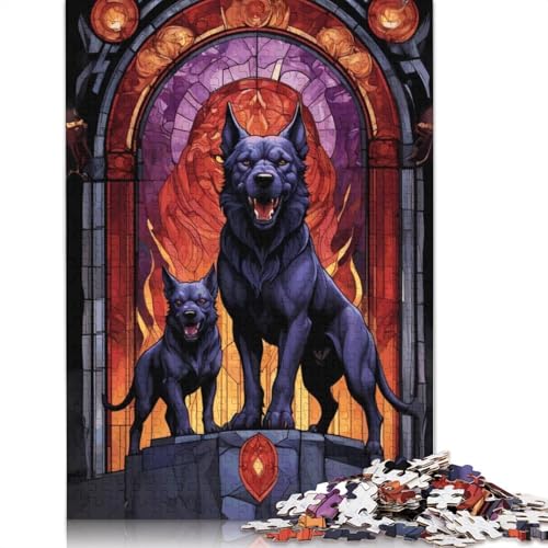 Cerberus Dog Myth Animal 520-teiliges Puzzle, Denksportaufgabe, Problemlösungspuzzle für Erwachsene und Kinder, 520 Teile (52 x 38 cm) von QBIREX