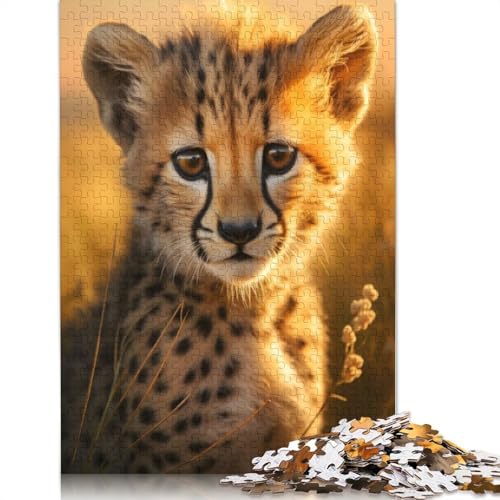 Cheetah 1000 Puzzles für Erwachsene, Lernspiel, Puzzlespiele für Erwachsene für Jungen oder Mädchen, 1000 Teile (75 x 50 cm) von QBIREX