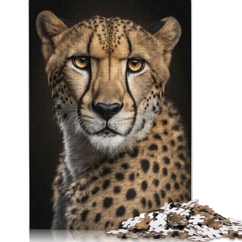 Cheetah AI Generative Puzzles für Erwachsene, 520 Teile, anspruchsvolle Familienspiele, Denkspiele für Kinder ab 12 Jahren, 520 Teile (52 x 38 cm) von QBIREX