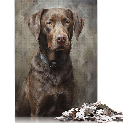 Chesapeake Bay Retriever Puzzles 1000 Teile Schwer Puzzle Spielzeug Lernspiel Impossible Herausforderung Spielzeug Für Erwachsene Und Kinder Ab 14 Jahren 1000pcs (38x26cm) von QBIREX
