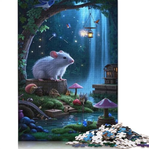 Chinchilla Puzzles 1000 Teile Schwer Puzzle Spielzeug Lernspiel Impossible Herausforderung Spielzeug Für Erwachsene Und Kinder in Bewährter 1000pcs (75x50cm) von QBIREX