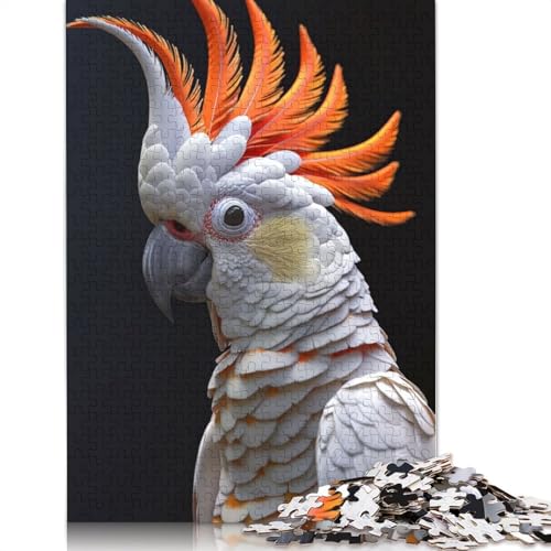 Cockatoo Puzzles 1000 Teile Schwer Puzzle Spielzeug Lernspiel Impossible Herausforderung Spielzeug Für Erwachsene Und Kinder Ab 12 Jahren 1000pcs (75x50cm) von QBIREX