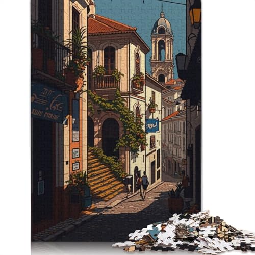 Coimbra Pixel Art Puzzle, Lernspiele, Familienaktivitäten, Premium-Puzzle aus Karton für Frauen und Männer, 1000 Teile (26 x 38 cm) von QBIREX