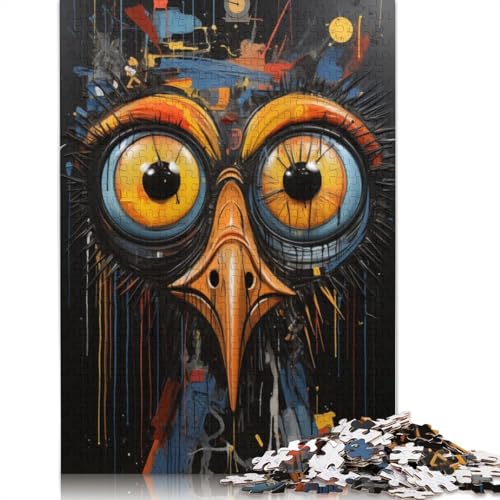 Colorful Acrylic Bird Puzzles 1000 Teile Schwer Puzzle Spielzeug Lernspiel Impossible Herausforderung Spielzeug Für Erwachsene Kinder 1000pcs (40x28cm) von QBIREX