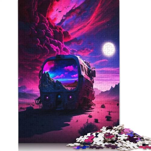 Colorful Dreams 520-teiliges Puzzle für Erwachsene, 100% recycelte Holzplatte, schwierige Puzzles für Frauen und Männer, 520 Teile (52 x 38 cm) von QBIREX
