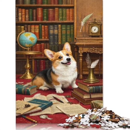 Corgi Puzzle 1000-teilige Schwer Puzzle Spielzeug Lernspiel Impossible Herausforderungsspielzeug Für Erwachsene Und Kinder Ab 12 Jahren 1000pcs (75x50cm) von QBIREX