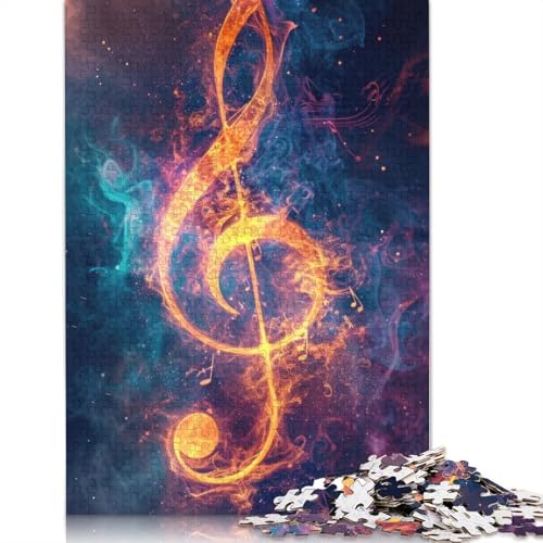 Cosmic Clef Symbol Puzzle 1000 Teile Schwer Puzzle Spielzeug Lernspiel Impossible Herausforderung Spielzeug Für Erwachsene Kinder 1000pcs (40x28cm) von QBIREX
