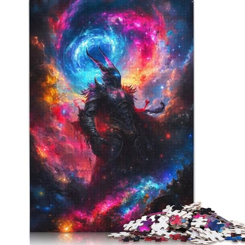 Cosmic Demon Warrior Puzzle für Erwachsene, 1500 Teile, anspruchsvolle Familienspiele, Denksportaufgaben für Kinder ab 12 Jahren, 1500 Teile (85 x 57 cm) von QBIREX
