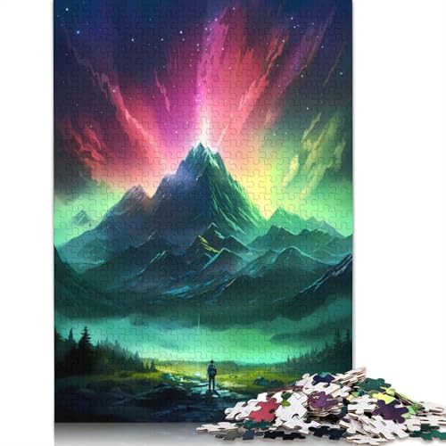 Cosmic Mountain Adventure 1000-teiliges Puzzle für Erwachsene | | Familienspaß-Puzzles für Erwachsene, Geschenke, Denkspiele (38 x 26 cm) von QBIREX