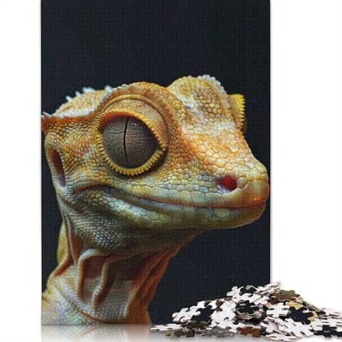 Crested Gecko Puzzles 520 Teile Schwer Puzzle Spielzeug Pädagogisches Spiel Impossible Herausforderung Spielzeug Für Erwachsene Kinder 520pcs (52x38cm) von QBIREX