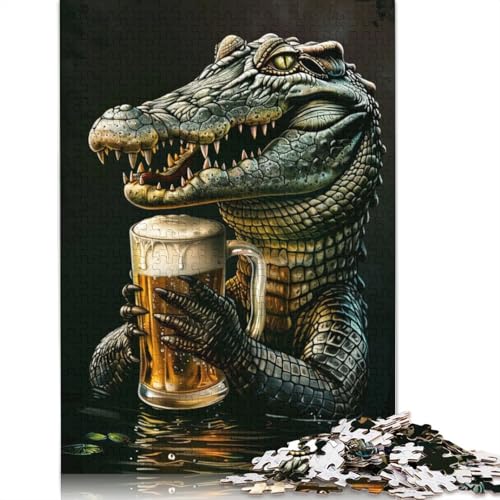 Crocodile Beer Puzzles 520 Teile Schwer Puzzle Spielzeug Lernspiel Impossible Herausforderung Spielzeug Für Erwachsene Und Kinder in Bewährter 520pcs (52x38cm) von QBIREX