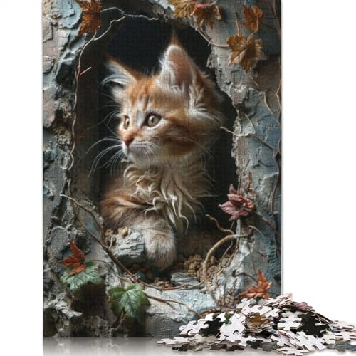 Curiositys Glimpse 1000-teiliges Puzzle für Erwachsene, Dekompressionsspielzeug, Denksportaufgaben für Frauen und Männer, 1000 Teile (75 x 50 cm) von QBIREX