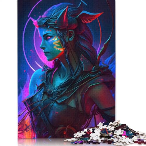 Dark Artemis Puzzle, Denksportaufgabe, Premium-Puzzle aus Karton für Kinder und Erwachsene ab 12 Jahren, 1000 Teile (75 x 50 cm) von QBIREX