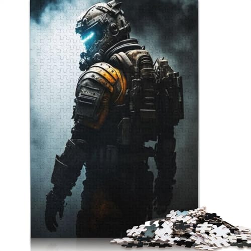 Dark Dead Space Armor 520-teiliges Puzzle für Erwachsene, Dekompressionsspielzeug, Denksportaufgaben für Frauen und Männer, 520 Teile (52 x 38 cm) von QBIREX