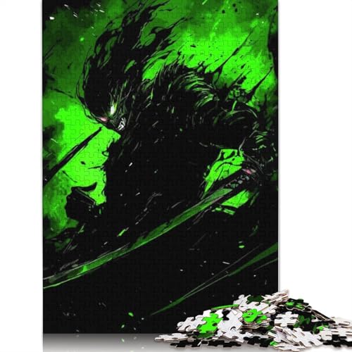 Dark Fighter Puzzle, kreative Spiele, 100% recycelter Karton, Puzzle für Erwachsene, 1000 Teile (75 x 50 cm) von QBIREX