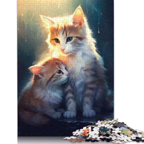 Das Beschützer-Katzen-Puzzle, Familienspaß, 100% recycelter Karton, Puzzle für Kinder und Erwachsene ab 12 Jahren, 1000 Teile (38 x 26 cm) von QBIREX