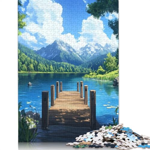 Das Dock-Puzzle, Lernspiele, Familienaktivitäten, Premium-Karton-Puzzle für Frauen und Männer, 1000 Teile (75 x 50 cm) von QBIREX