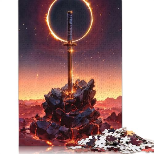 Das Eclipse-Puzzle, lustiges Premium-Puzzle aus Karton für Jungen oder Mädchen, 1000 Teile (75 x 50 cm) von QBIREX