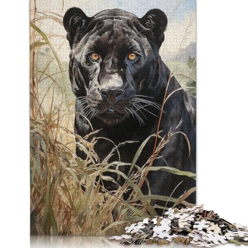 Das Jaguar-Königreich-Puzzle, Denksportaufgabe, Premium-Karton-Puzzle für Kinder und Erwachsene ab 12 Jahren, 1000 Teile (26 x 38 cm) von QBIREX