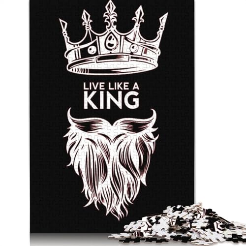 Das King-Puzzle, Denksportaufgabe aus Papier, rechteckig, für Erwachsene und Teenager, 1000 Teile (75 x 50 cm) von QBIREX