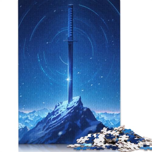 Das Polaris-Schwert-Puzzle, 100% recycelter Karton, 100% recycelter Karton, Puzzle für Jungen oder Mädchen, Geschenk, 1000 Teile (75 x 50 cm) von QBIREX
