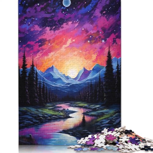 Das Sonne-und-Mond-Puzzle, Lernspiele, Familienaktivitäten, Premium-Karton-Puzzle für Frauen und Männer, 1000 Teile (75 x 50 cm) von QBIREX
