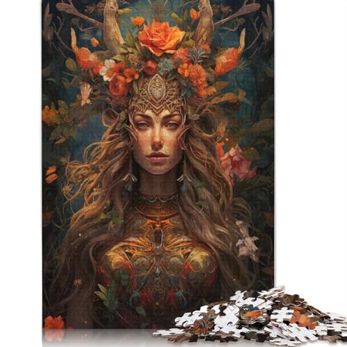 Das Walddruiden-Puzzle, kreative Spiele, 100% recycelte Pappe, Puzzle für Erwachsene, 1000 Teile (75 x 50 cm) von QBIREX