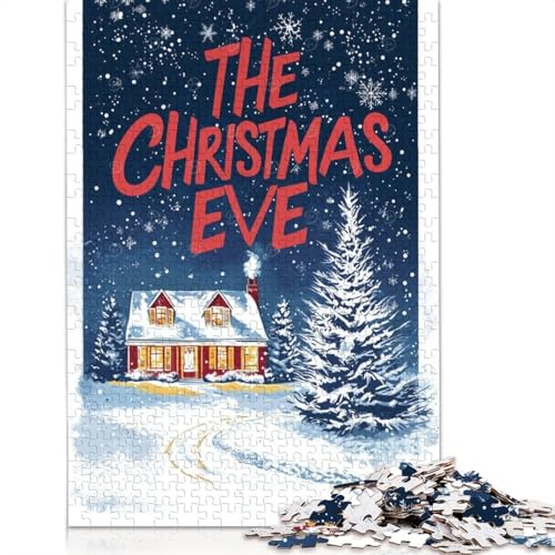 Das Weihnachtsabend-Haus-Puzzle, Relax-Challenge-Spielzeug, Premium-Karton-Puzzle für Erwachsene und Kinder, 1000 Teile (75 x 50 cm) von QBIREX