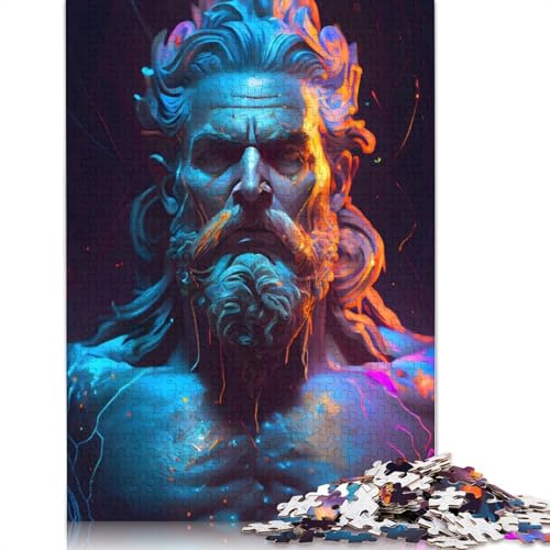 Das mächtige Poseidon-Puzzle-Spielzeug, Lernspiel, Premium-Karton-Puzzle für Erwachsene und Kinder, 1000 Teile (26 x 38 cm) von QBIREX