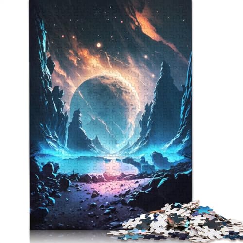 Dawn Cosmic Symphony 1000-teiliges Puzzle für Erwachsene | | Familienspaß-Puzzles für Erwachsene, Geschenke, Denkspiele (38 x 26 cm) von QBIREX