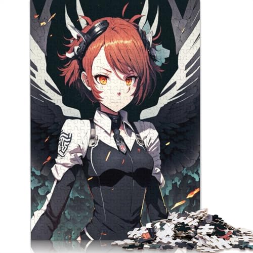 Demon Girl Puzzle, kreative Spiele, 100% recycelter Karton, Puzzle für Erwachsene, 1000 Teile (75 x 50 cm) von QBIREX