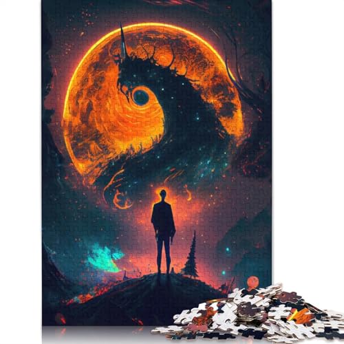 Der Beginn Einer Reise, Puzzle, Dekompressionsspielzeug, rechteckiges Papierpuzzle für Kinder und Erwachsene ab 12 Jahren, 1000 Teile (75 x 50 cm) von QBIREX