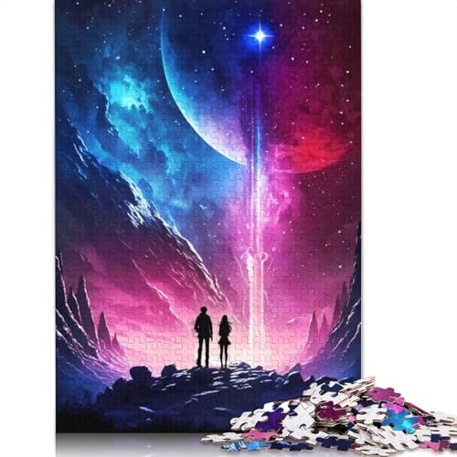 Der Strom der Planeten, 1000-teiliges Puzzle für Erwachsene | | Familienspaß-Puzzles für Erwachsene, Geschenke, Denkspiele (38 x 26 cm) von QBIREX