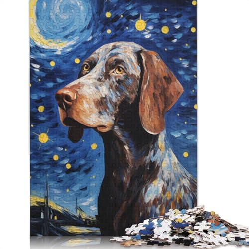 Deutscher Kurzhaar-Puzzle für Erwachsene, Spielzeug, Lernspiel, schwierige Puzzles für Kinder ab 12 Jahren, 520 Teile (52 x 38 cm) von QBIREX