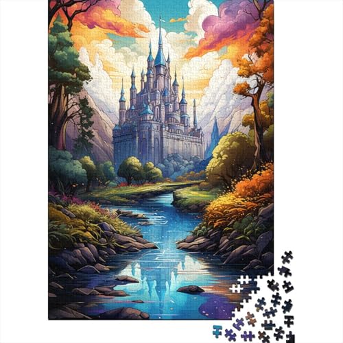 Die farbenfrohe Psychedelia von Xiaomiya River Puzzle, kreative Spiele, 100% recycelter Karton, Puzzle für Erwachsene, 1000 Teile (38 x 26 cm) von QBIREX