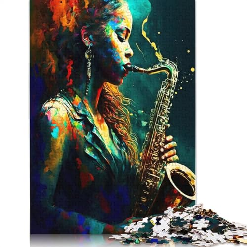 Digitales Malen, Rhythmus-Puzzle für Erwachsene, einzigartige Heimdekoration, Herren-Puzzle, Geschenke für Erwachsene und Teenager, 1000 Teile (75 x 50 cm) von QBIREX