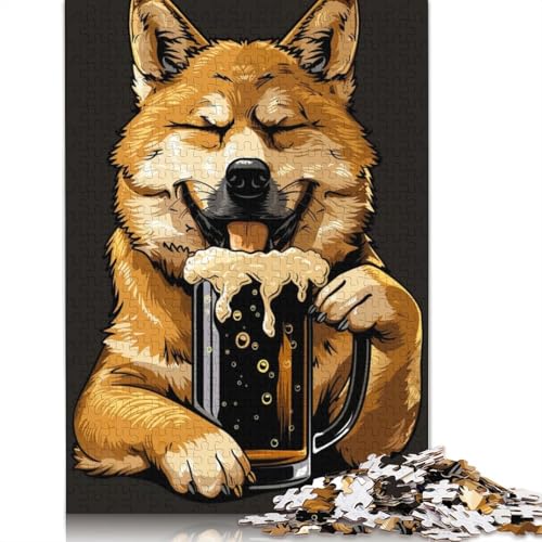 Dingo Beer Puzzles 520 Teile Schwer Puzzle Spielzeug Lernspiel Impossible Herausforderung Spielzeug Für Erwachsene Und Kinder in Bewährter 520pcs (52x38cm) von QBIREX