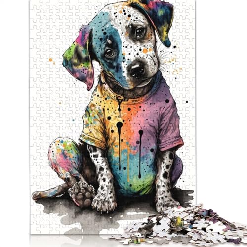 Dog Puzzle 1000 Teile Schwer Puzzle Spielzeug Lernspiel Impossible Herausforderungsspielzeug Für Erwachsene Und Kinder in Bewährter 1000pcs (75x50cm) von QBIREX